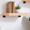 Zidna polica 40 x 20 x 6 cm od neobrađene masivne hrastovine