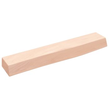 Zidna polica 60x10x6 cm od neobrađene masivne hrastovine
