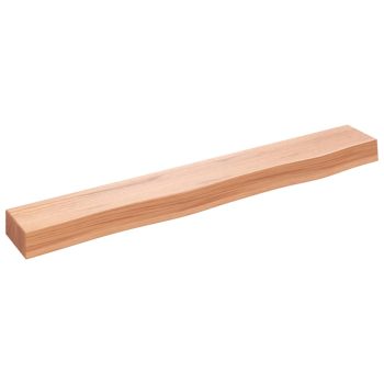 Zidna polica svjetlosmeđa 80x10x6 cm od obrađene hrastovine