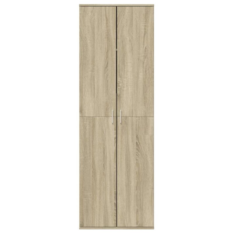 Visoka komoda boja hrasta sonome 60x35x180 cm konstruirano drvo - Slika 3