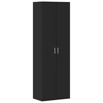 Visoka komoda crni 60 x 35 x 180 cm od konstruiranog drva