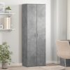 Visoka komoda siva boja betona 60x35x180 cm konstruirano drvo