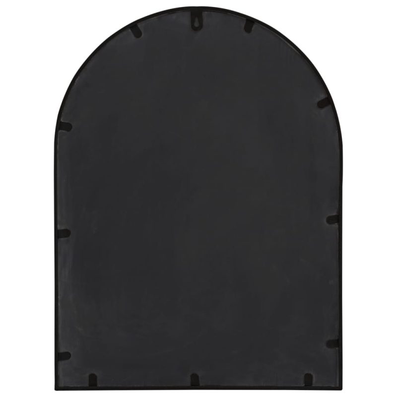Vrtno ogledalo crno 60 x 45 cm željezno za vanjsku upotrebu - Slika 4