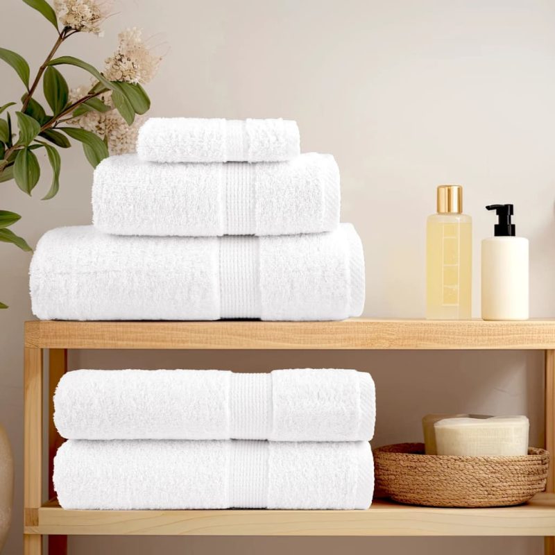 12-dijelni vrhunski set ručnika bijeli 600 gsm 100 % pamuk - Slika 3