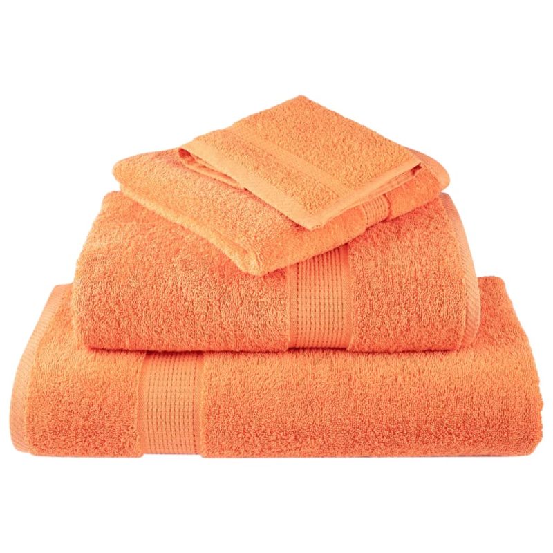 12-dijelni vrhunski set ručnika narančasti 600 gsm 100 % pamuk - Slika 4