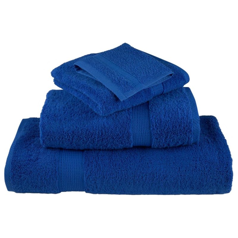 12-dijelni vrhunski set ručnika plavi 600 gsm 100 % pamuk - Slika 4