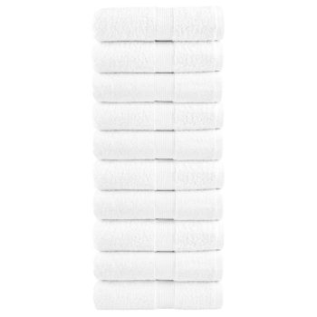 Krpe za pranje 10 kom bijele 30 x 30 cm 600 gsm od 100 % pamuka
