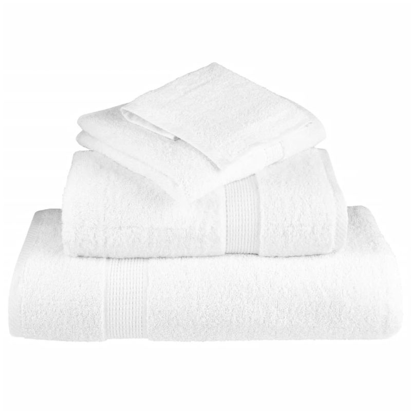 Krpe za pranje 10 kom bijele 30 x 30 cm 600 gsm od 100 % pamuka - Slika 4