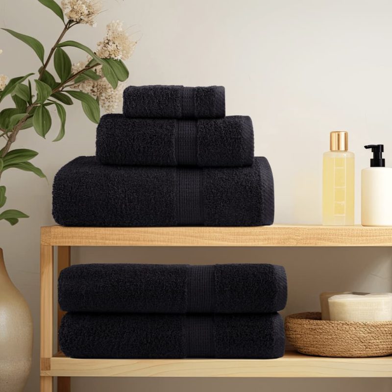 Krpe za pranje 10 kom crni 30x30 cm 600 gsm od 100 % pamuka - Slika 3