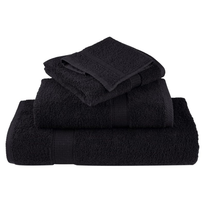 Krpe za pranje 10 kom crni 30x30 cm 600 gsm od 100 % pamuka - Slika 4