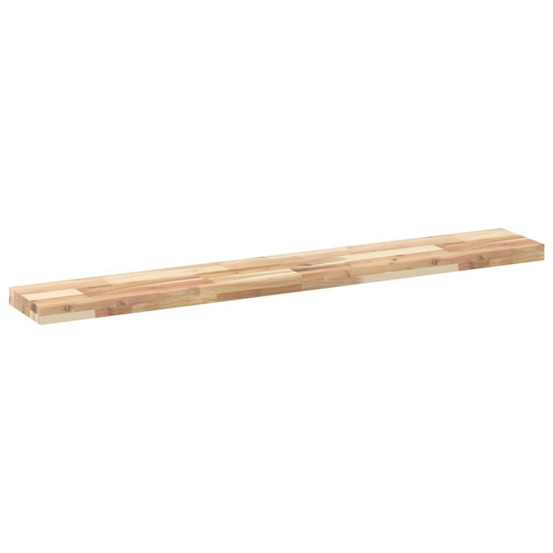 Plutajuća polica 120x20x4 cm masivno neobrađeno drvo bagrema - Slika 3