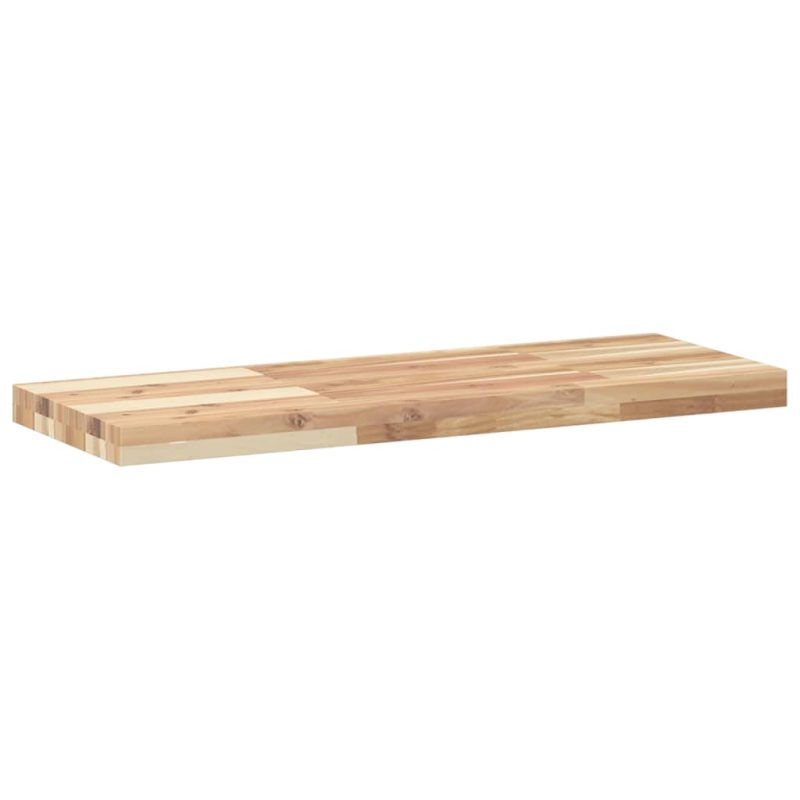 Plutajuća polica 80 x 30 x 4 cm masivno neobrađeno drvo bagrema - Slika 3