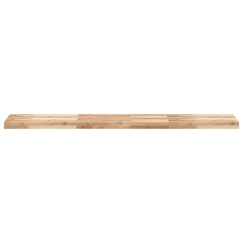 Plutajuće police 2 kom 120x30x4 cm od neobrađenog drva bagrema - Slika 4