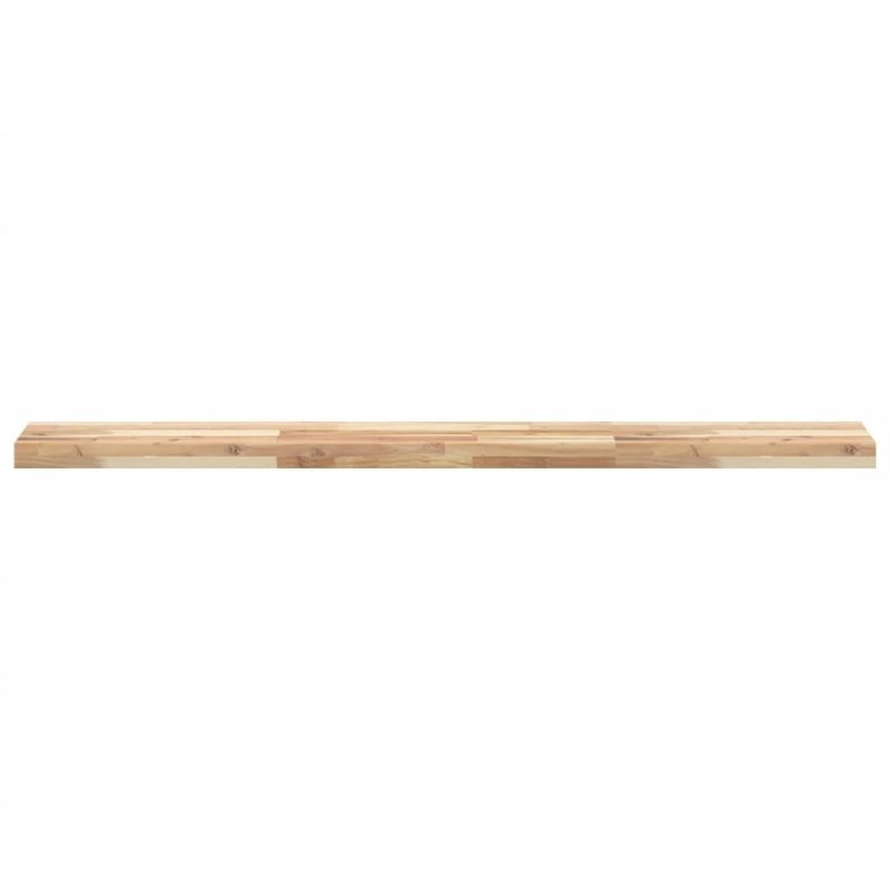 Plutajuće police 3 kom 160x20x4 cm od neobrađenog drva bagrema - Slika 4
