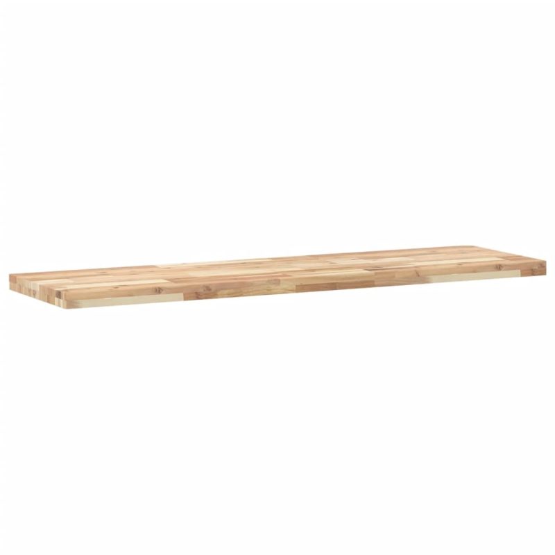 Plutajuće police 4 kom 160x40x4 cm od neobrađenog drva bagrema - Slika 3