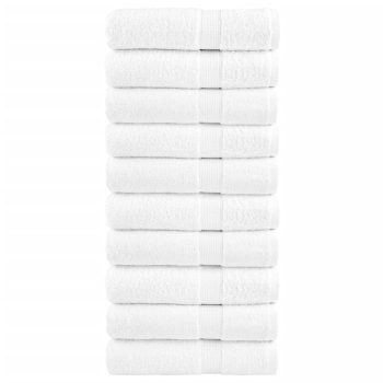Ručnici za kupanje 10 kom bijeli 100x150 cm 600 gsm 100 % pamuk