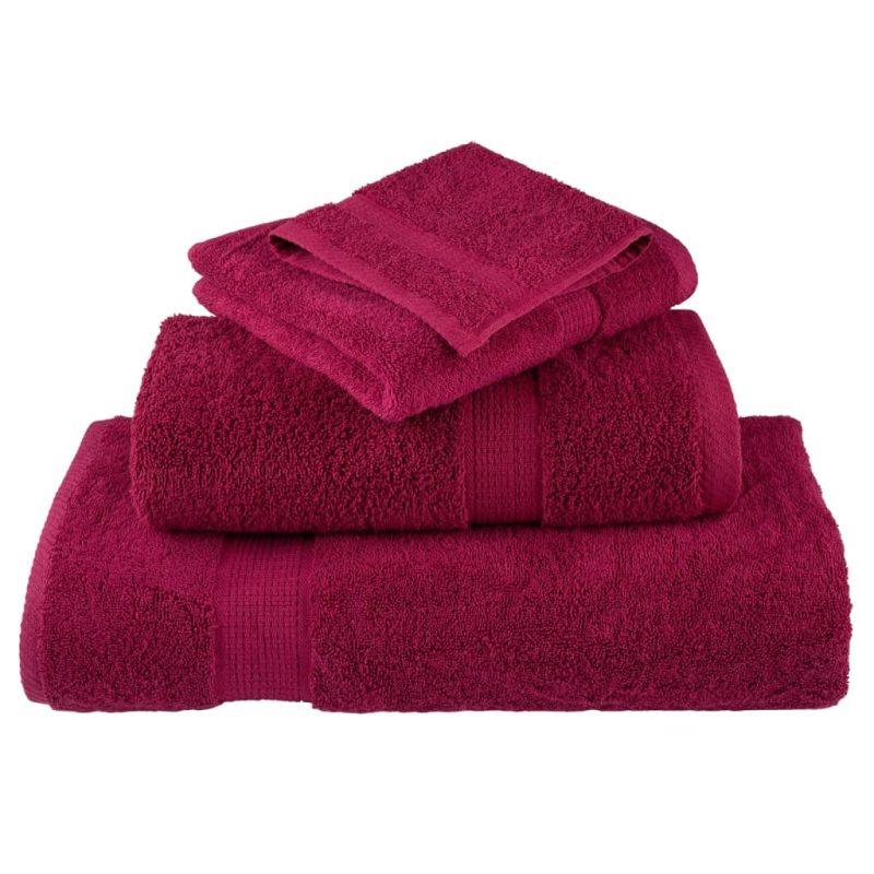 Ručnici za kupanje 2 kom bordo 100 x 150 cm 600 gsm 100 % pamuk - Slika 4