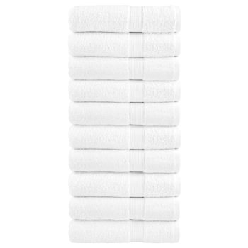 Ručnici za ruke 10 kom bijeli 50 x 100 cm 600 gsm 100 % pamuk