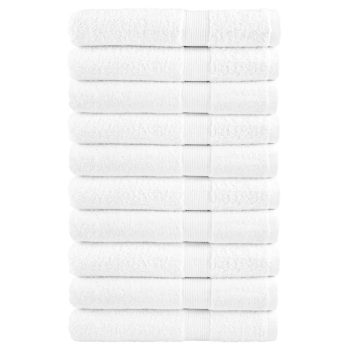 Ručnici za saunu 10 kom bijeli 80 x 200 cm 600 gsm 100 % pamuk