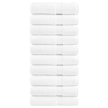 Ručnici za tuširanje 10 kom bijeli 70x140cm 600 gsm 100 % pamuk