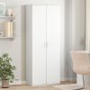 Visoka komoda bijela 70x35x180 cm od konstruiranog drva