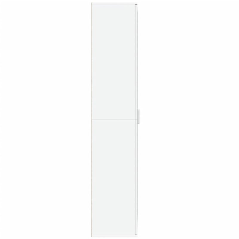Visoka komoda bijela 80x35x180 cm od konstruiranog drva - Slika 4
