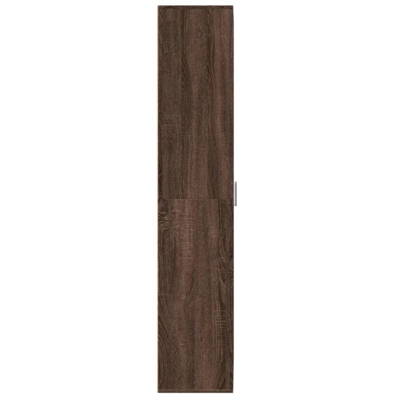 Visoka komoda boja hrasta 70x35x180 cm od konstruiranog drva - Slika 4