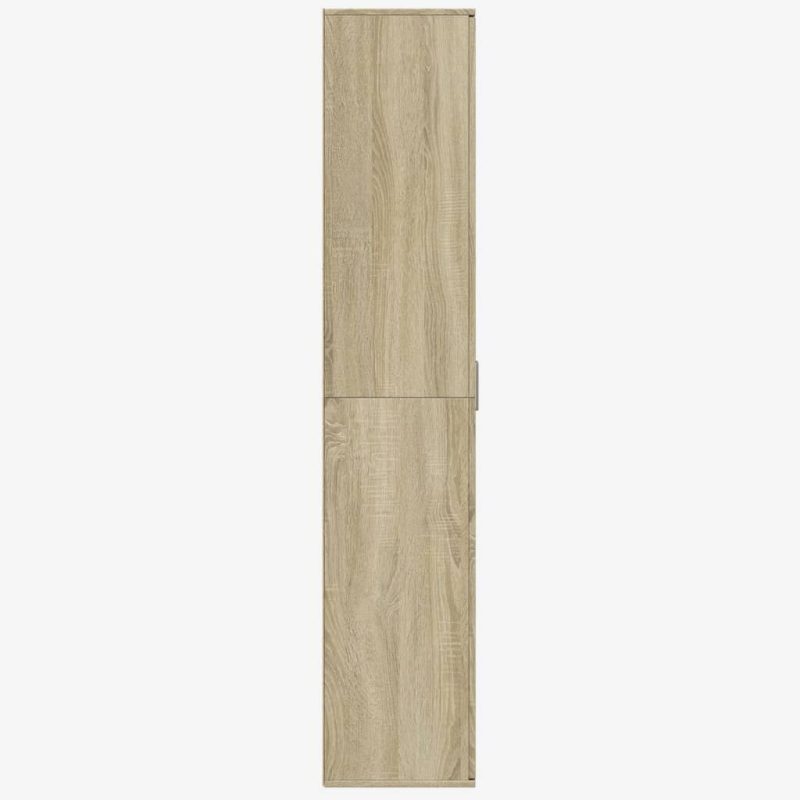 Visoka komoda hrasta sonome 80x35x180 cm od konstruiranog drva - Slika 4