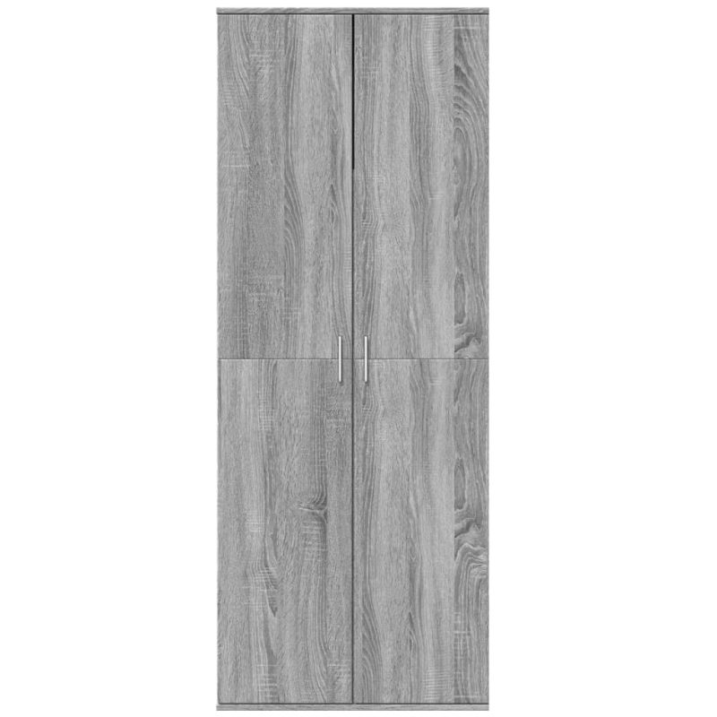 Visoka komoda siva sonome 70x35x180 cm od konstruiranog drva - Slika 3