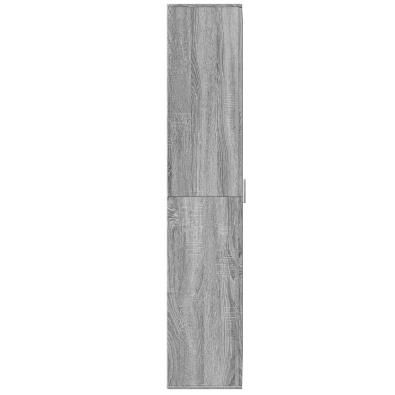 Visoka komoda siva sonome 70x35x180 cm od konstruiranog drva - Slika 4