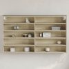 Vitrina boja hrasta sonome 100 x 15 x 58 cm konstruirano drvo