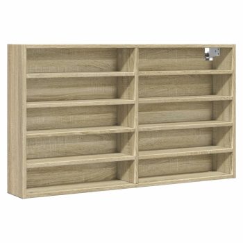 Vitrina boja hrasta sonome 100 x 15 x 58 cm konstruirano drvo