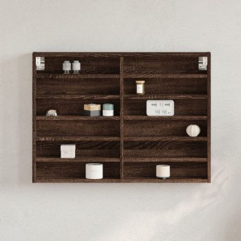 Vitrina boja smeđeg hrasta 80x8