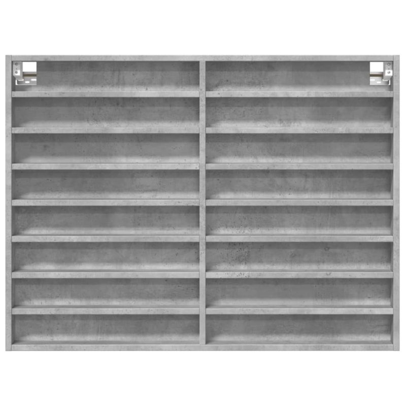 Vitrina siva boja betona 100x8