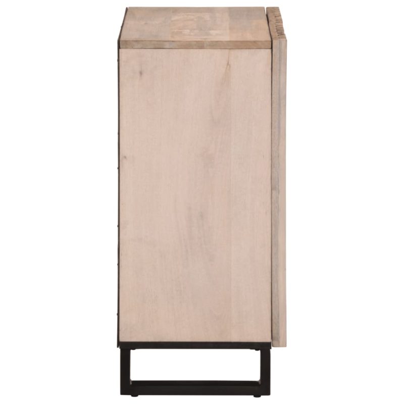 Komoda 60 x 34 x 75 cm od masivnog drva manga - Slika 4