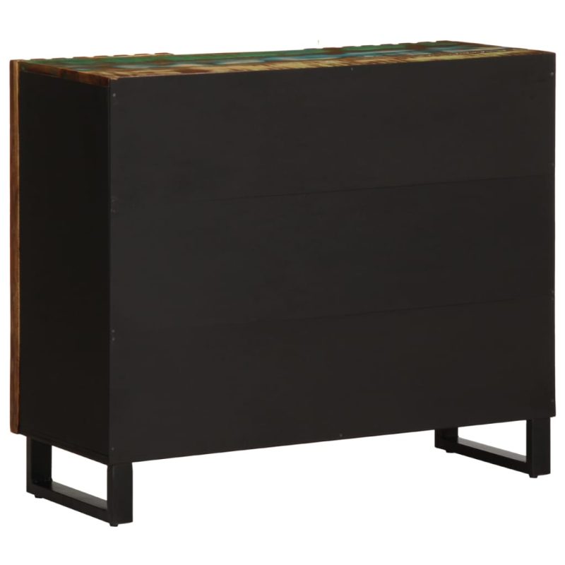 Komoda 90 x 34 x 75 cm od masivnog drva bagrema - Slika 4