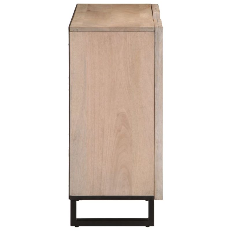 Komoda 90 x 34 x 75 cm od masivnog drva manga - Slika 3