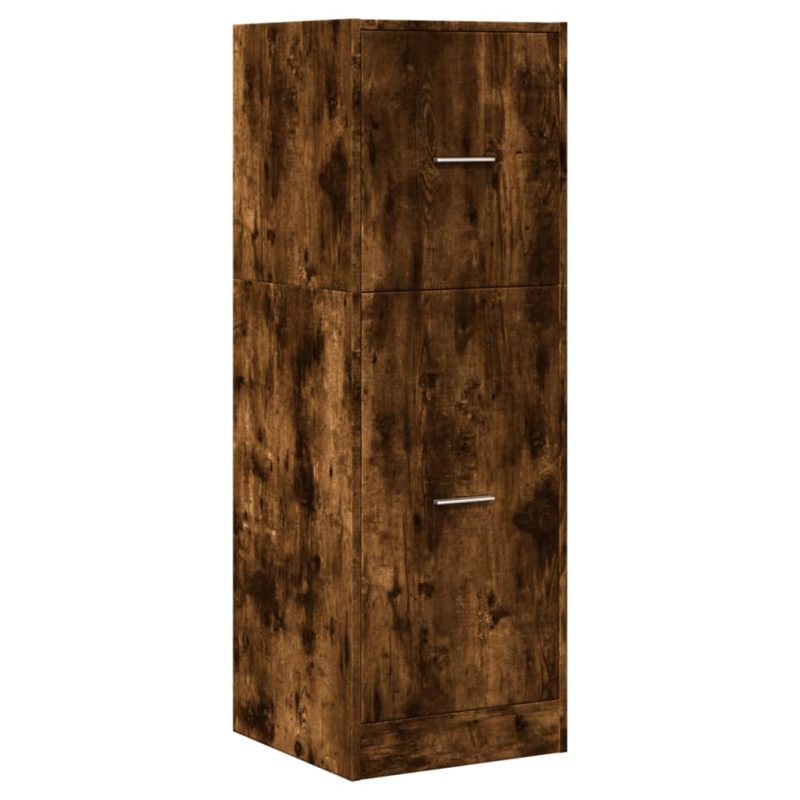 Ormarić za lijekove boja dimljenog hrasta 40x41x118 cm drveni - Slika 3