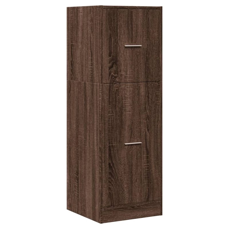Ormarić za lijekove boja smeđeg hrasta 40x41x118 cm drveni - Slika 3