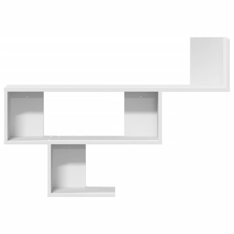 Zidna polica bijela 100x15x70 cm od konstruiranog drva - Slika 4