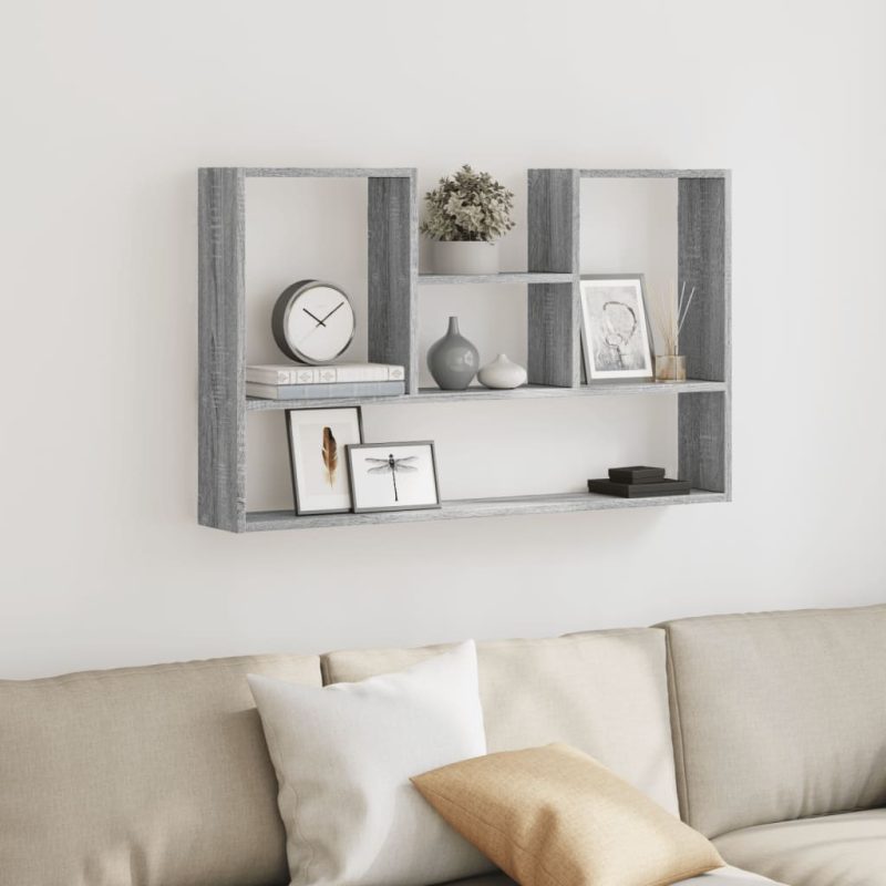 Zidna polica boja hrasta sonome 99x15x60 cm konstruirano drvo - Slika 3