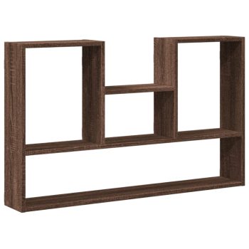 Zidna polica boja smeđeg hrasta 99x15x60 cm konstruirano drvo