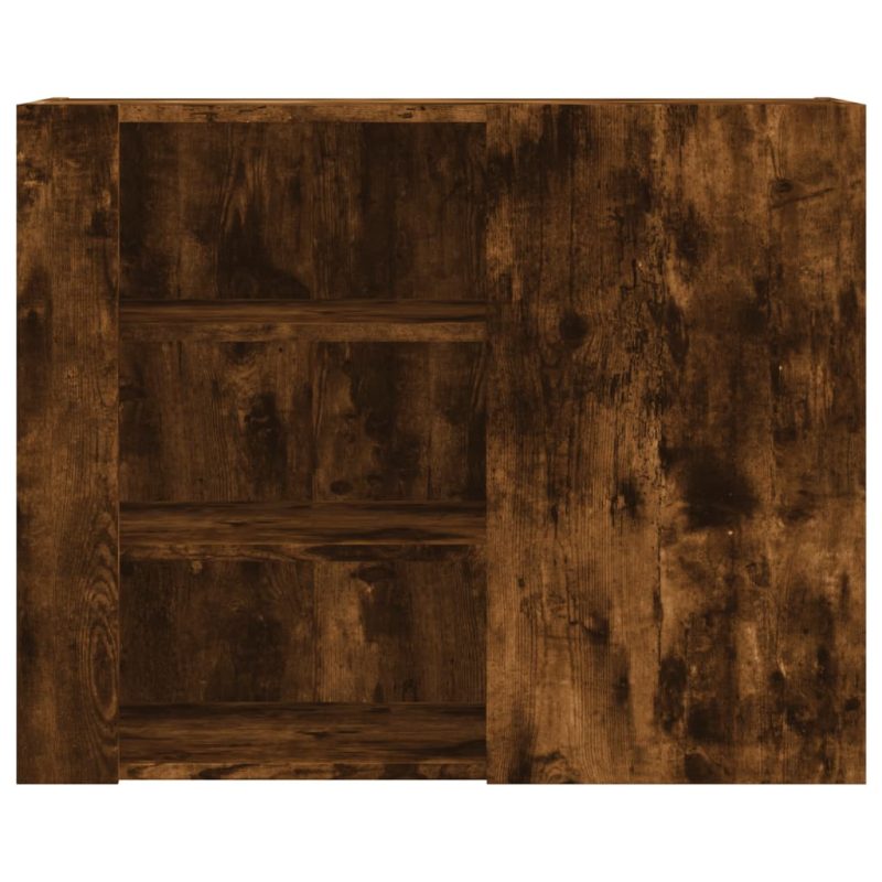 Zidni ormarić dimljena boja hrasta 75x35x60cm konstruirano drvo - Slika 4