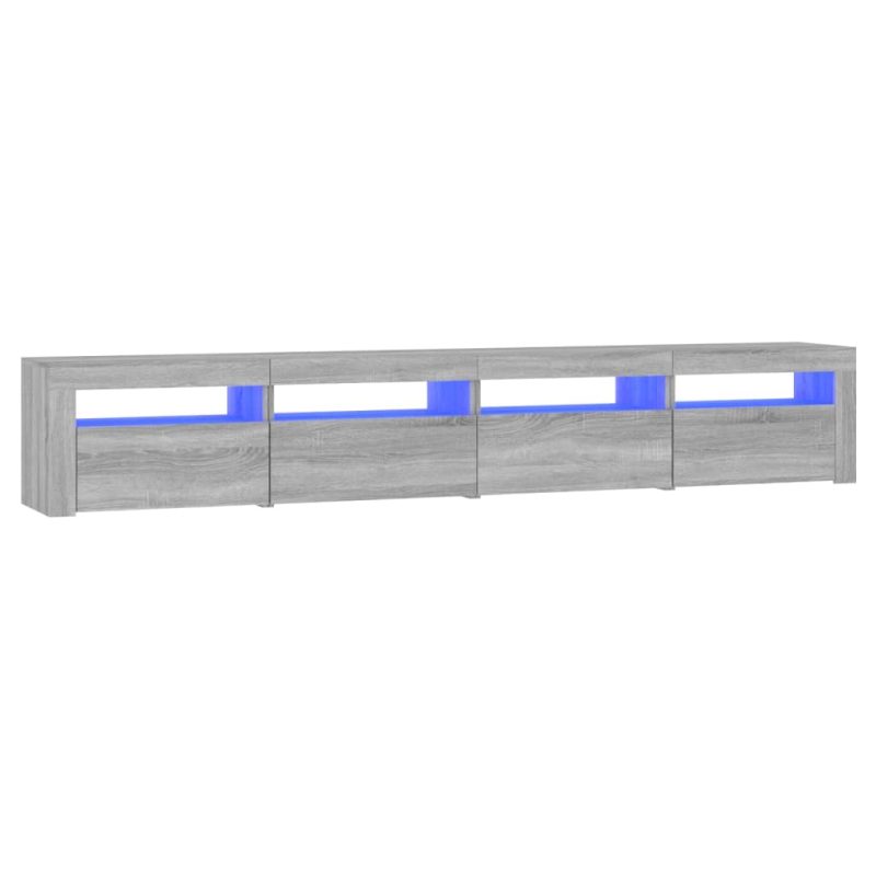 TV ormarić s LED svjetlima boja hrasta sonome 240x35x40 cm
